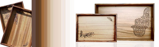 Solid Walnut Wood Trays & Décor – Luxury Handmade Pieces | WAZ Arts