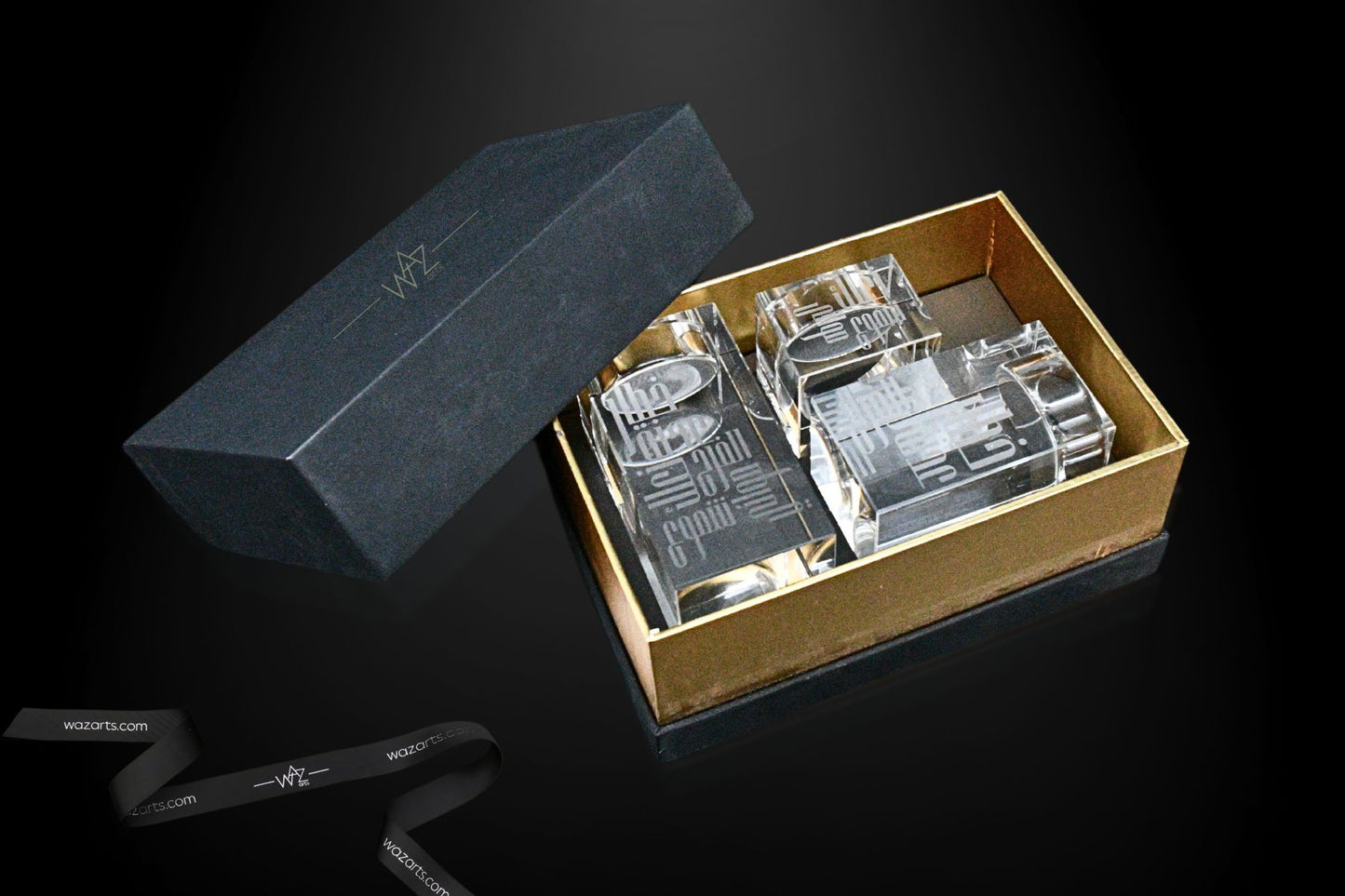 Crystal candleholder displayed on a stylish tabletop