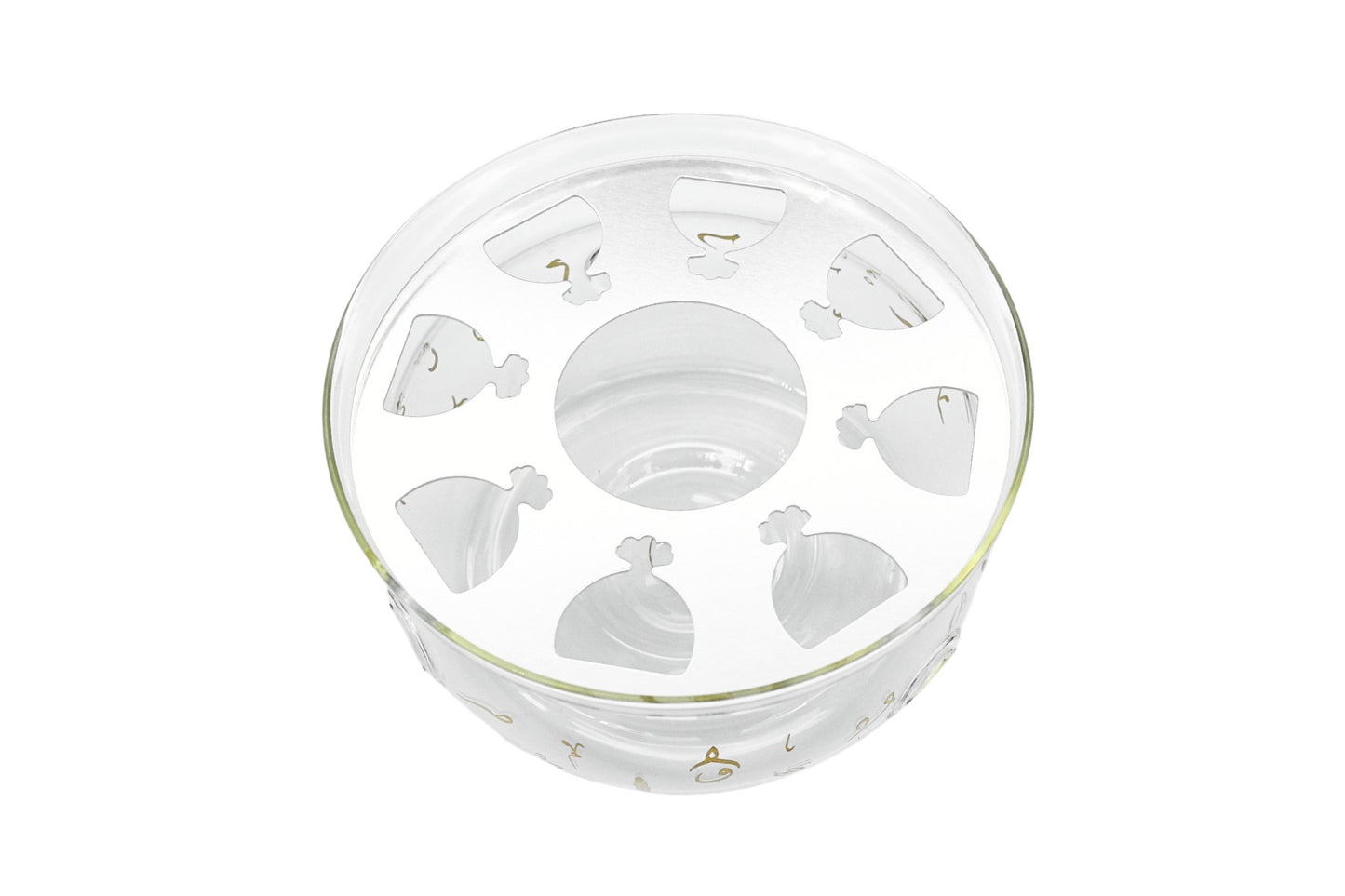 Elegant Gahwa warmer with golden calligraphy design