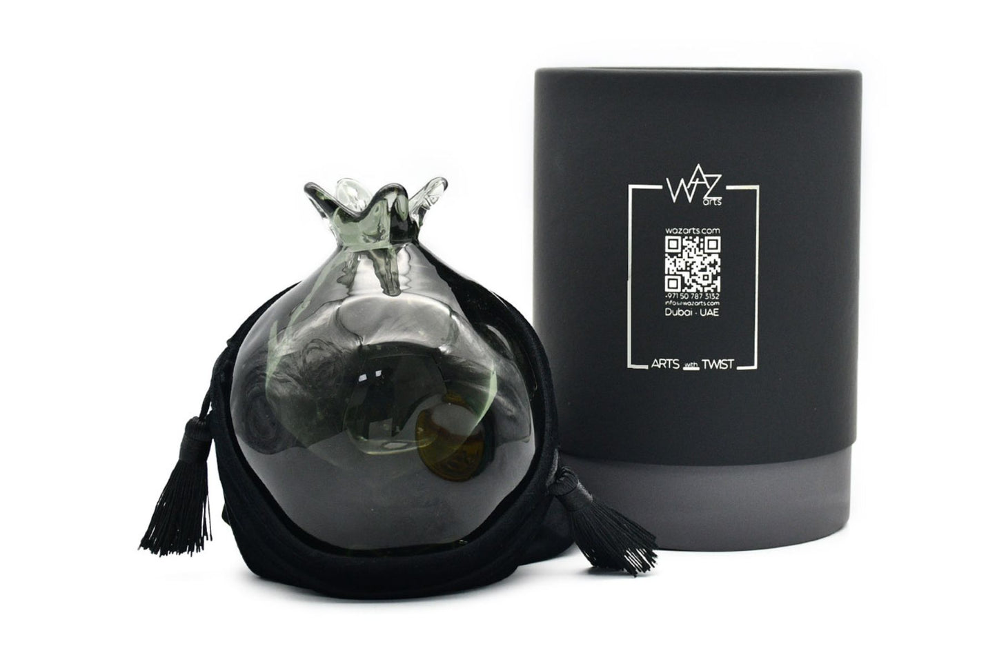 Islamic centerpiece – big gray pomegranate by WAZ Arts