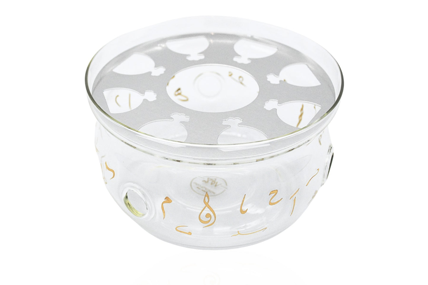 Luxury Arabic coffee warmer with elegant gold detailing