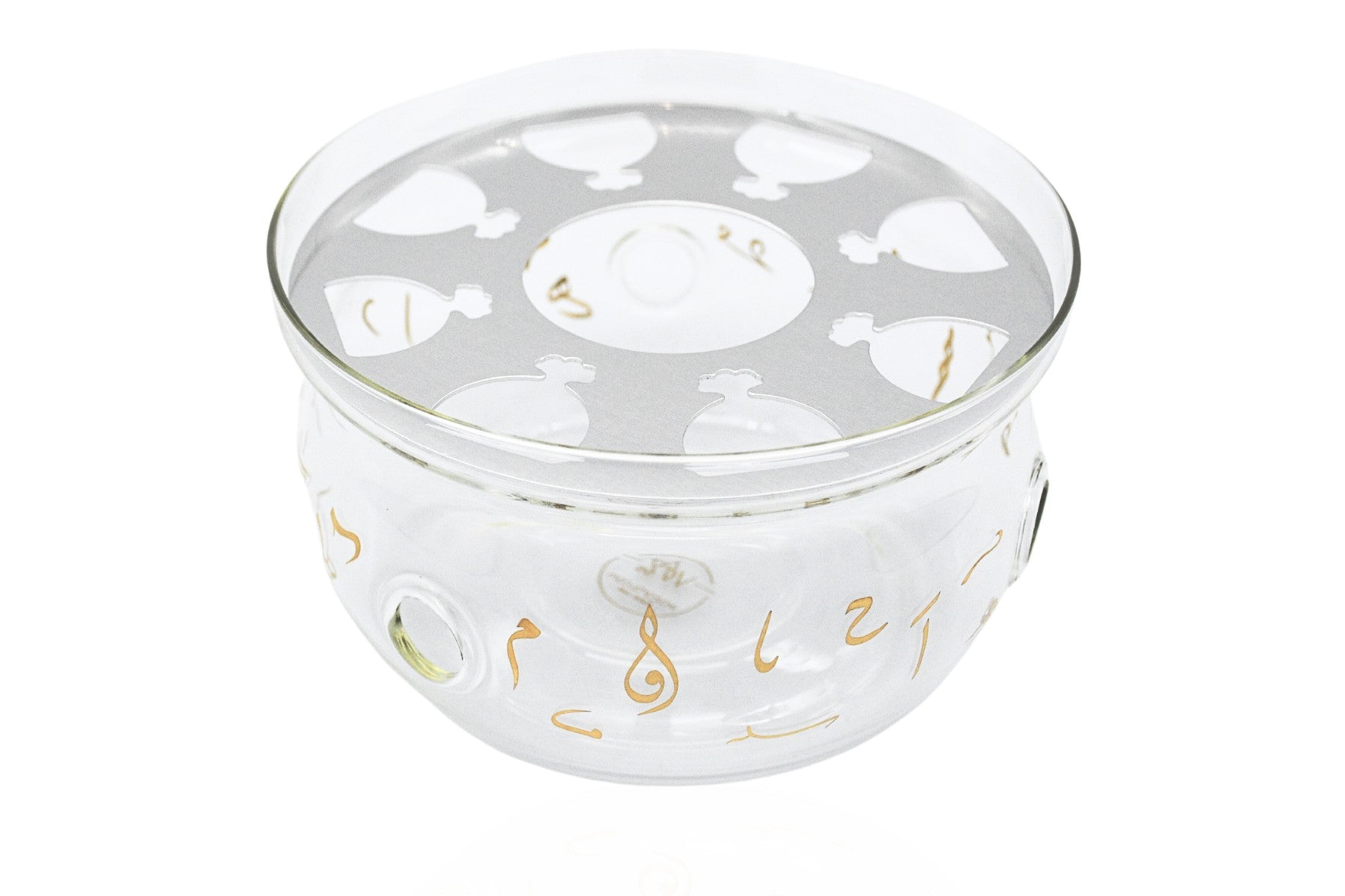 Luxury Arabic coffee warmer with elegant gold detailing