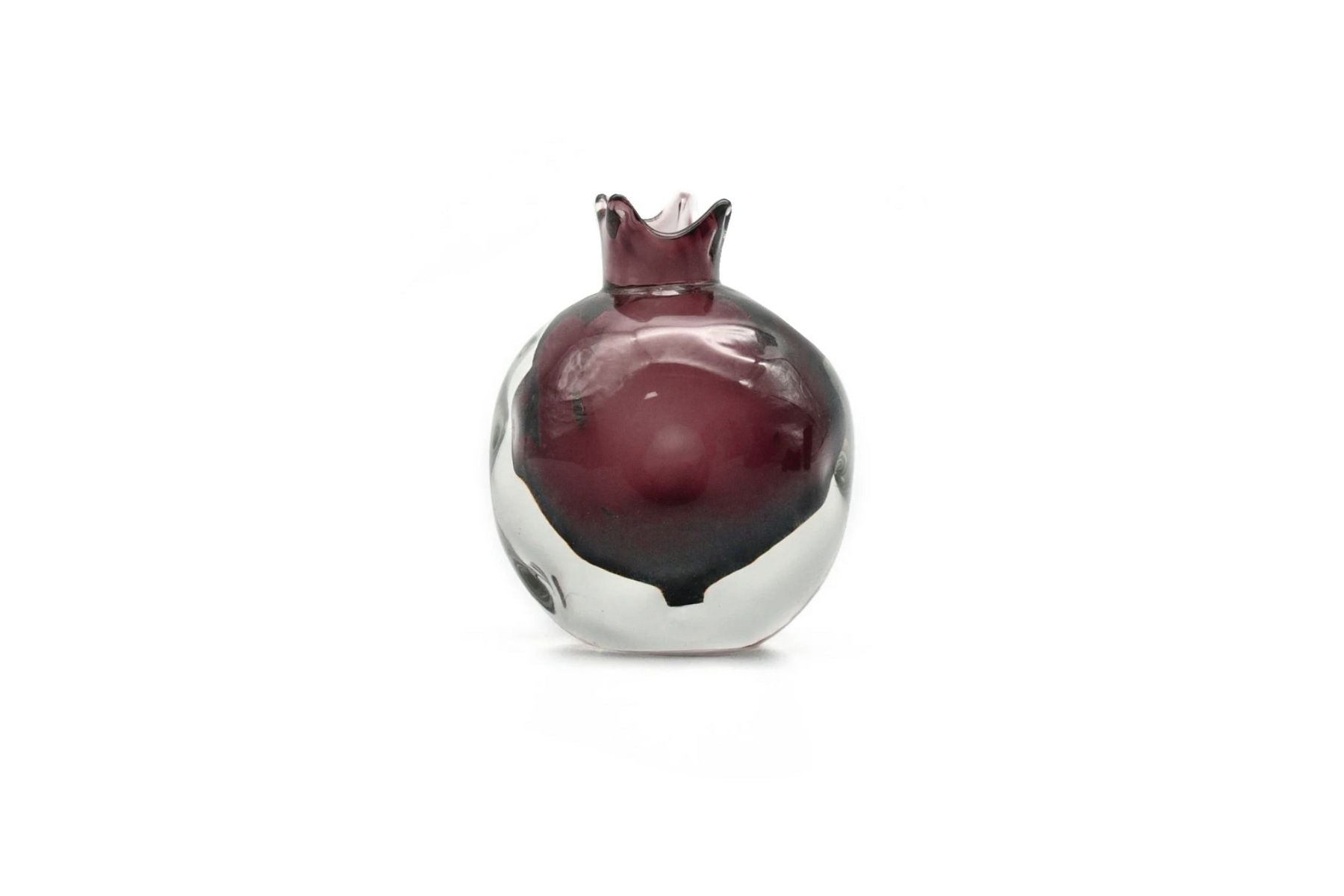 Small burgundy ceramic pomegranate – symbolic Islamic decor