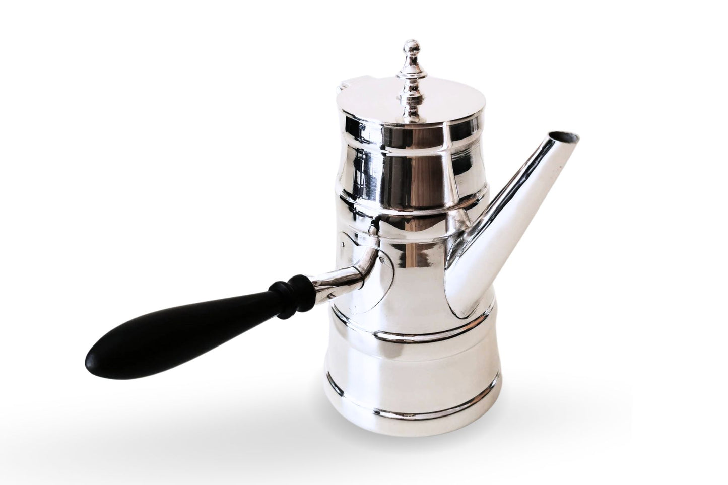 Traditional silver Dallah coffee pot with Arabic design