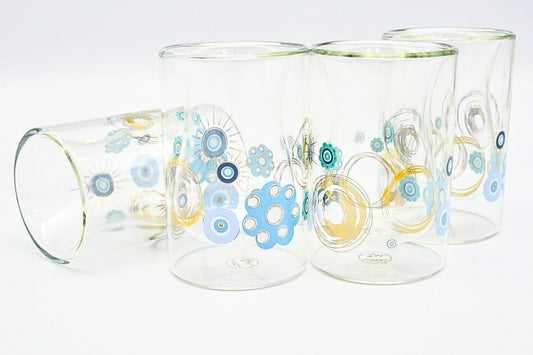 Turquoise Pattern Cups