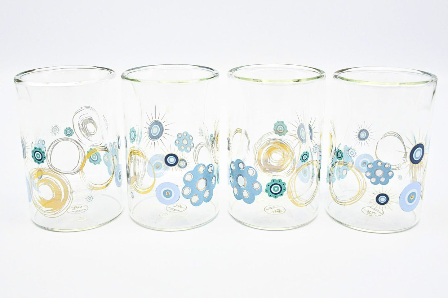 Turquoise Pattern Cups