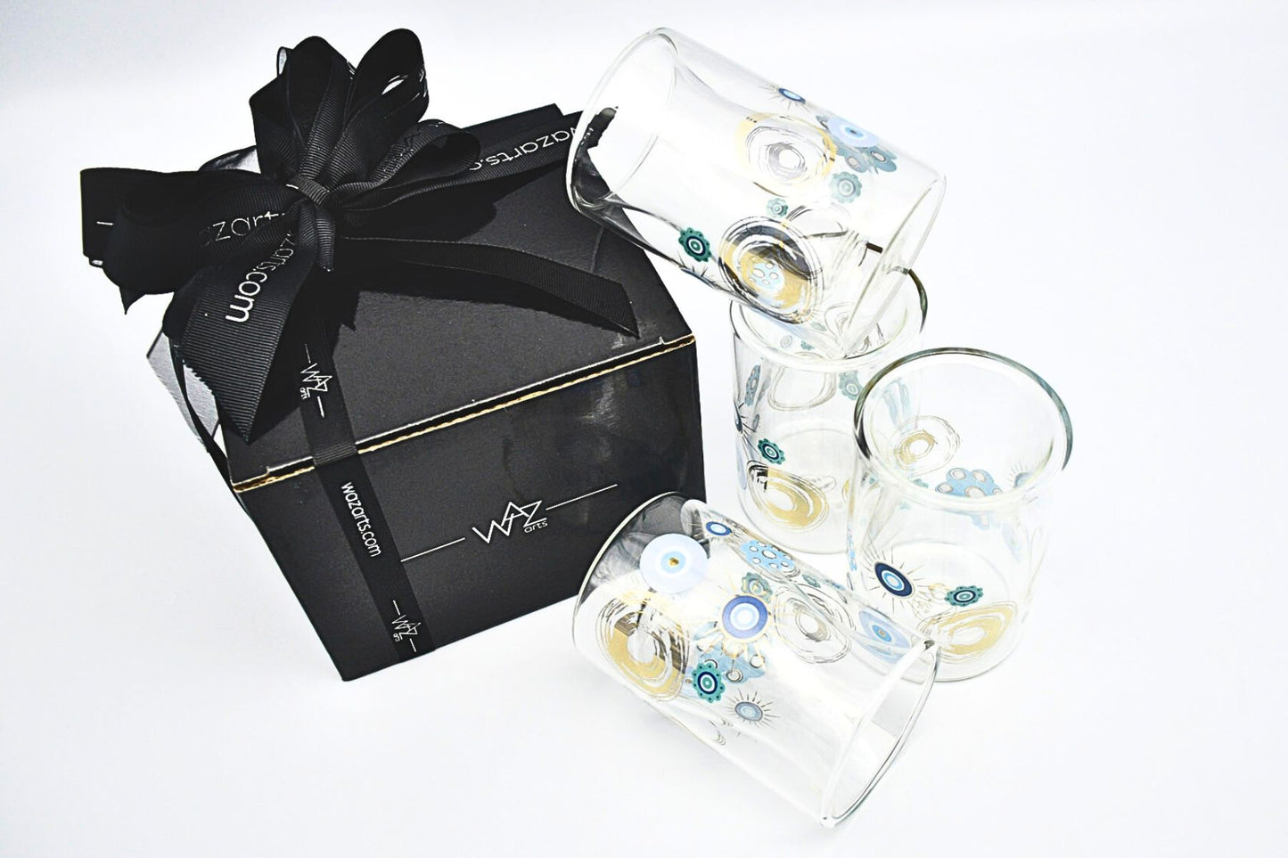 Turquoise Pattern Cups