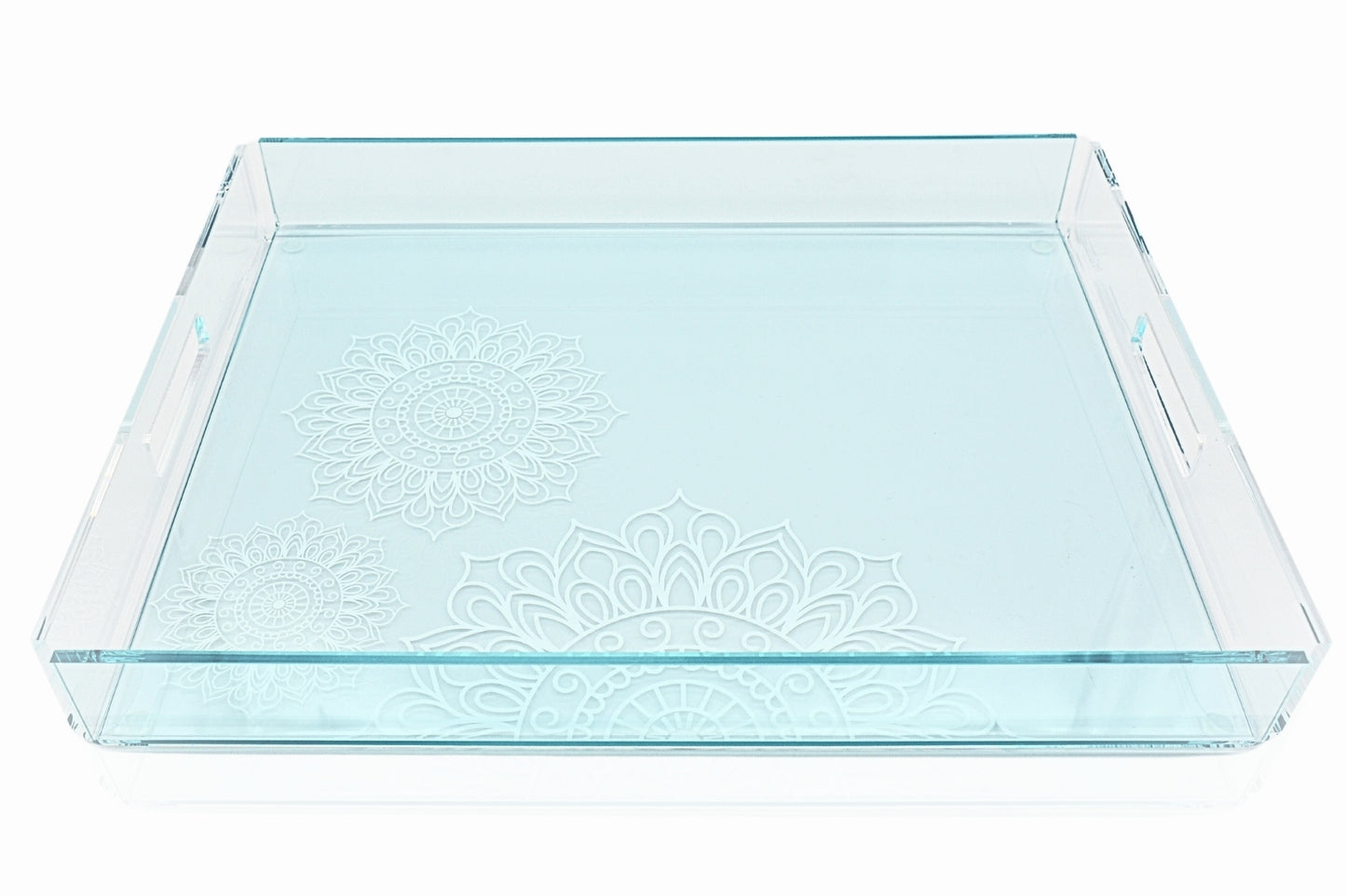 Blue Ornamented Tray