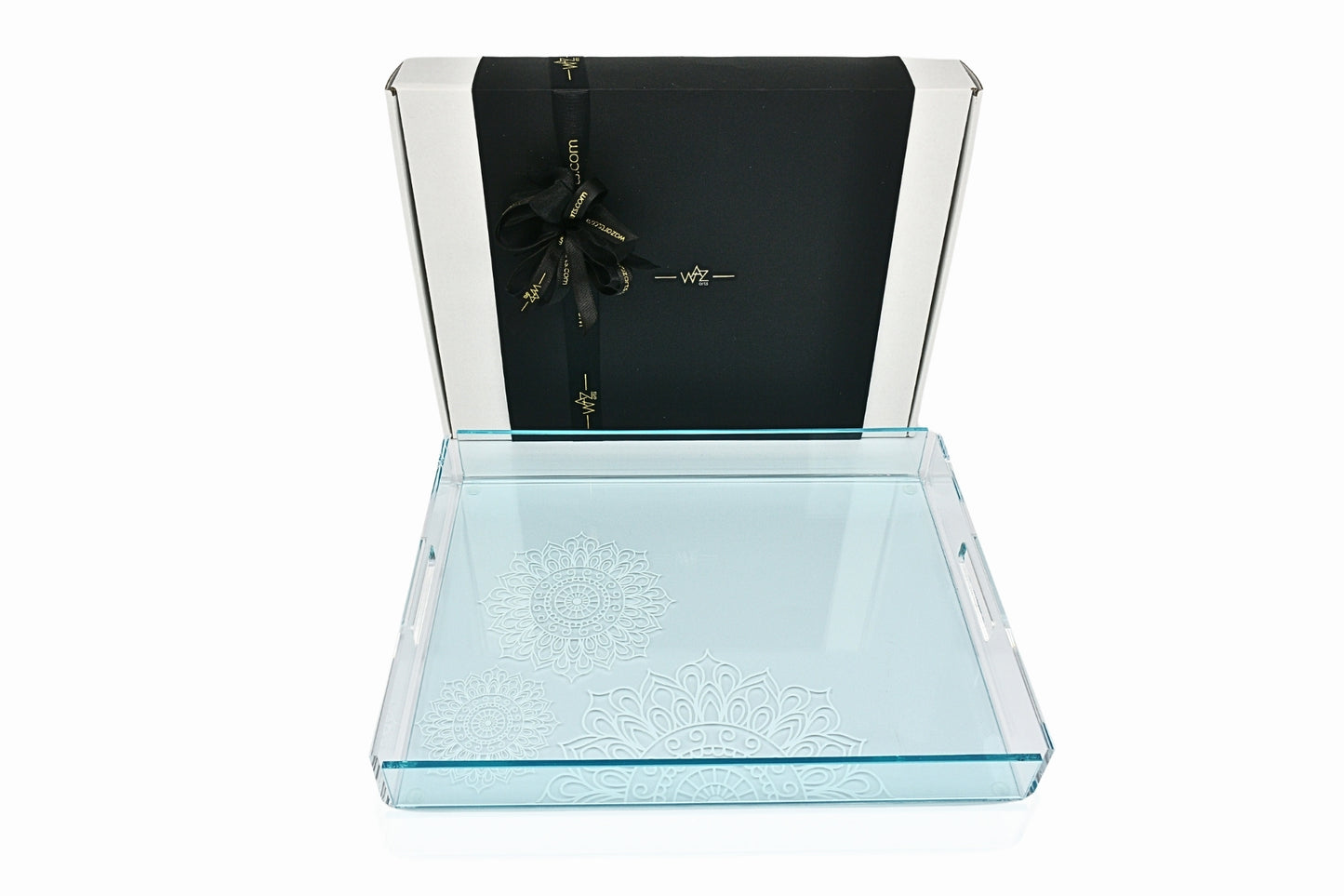 Blue Ornamented Tray