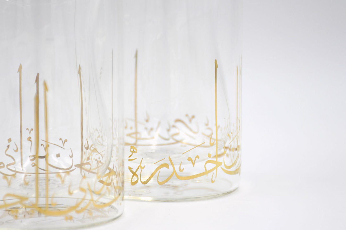 Gold Calligraphy Cups